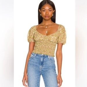 NWT Resa Stell top in Chartreuse